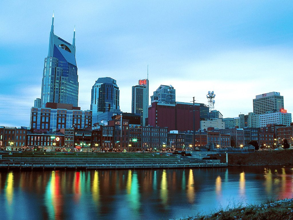 Music City at Dusk, Nashville, Tennessee